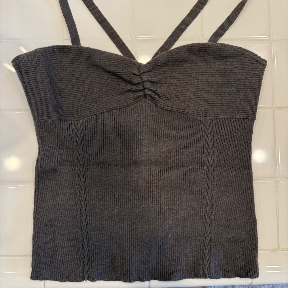 Favorite Daughter Black Knit Women's Top